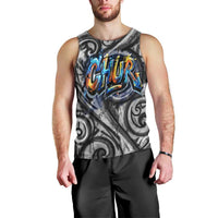 Chur Bro Shaka Sign Men Tank Top New Zealand Koru Colorful Graffiti Splash