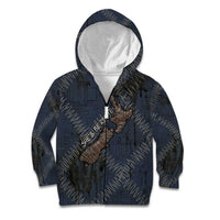 New Zealand She’ll Be Right Kid Hoodie NZ Slang No. 8 Wire Map Pattern