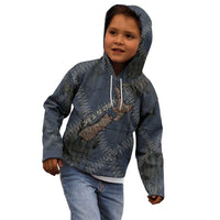 New Zealand She’ll Be Right Kid Hoodie NZ Slang No. 8 Wire Map Pattern