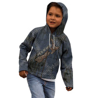 New Zealand She’ll Be Right Kid Hoodie NZ Slang No. 8 Wire Map Pattern
