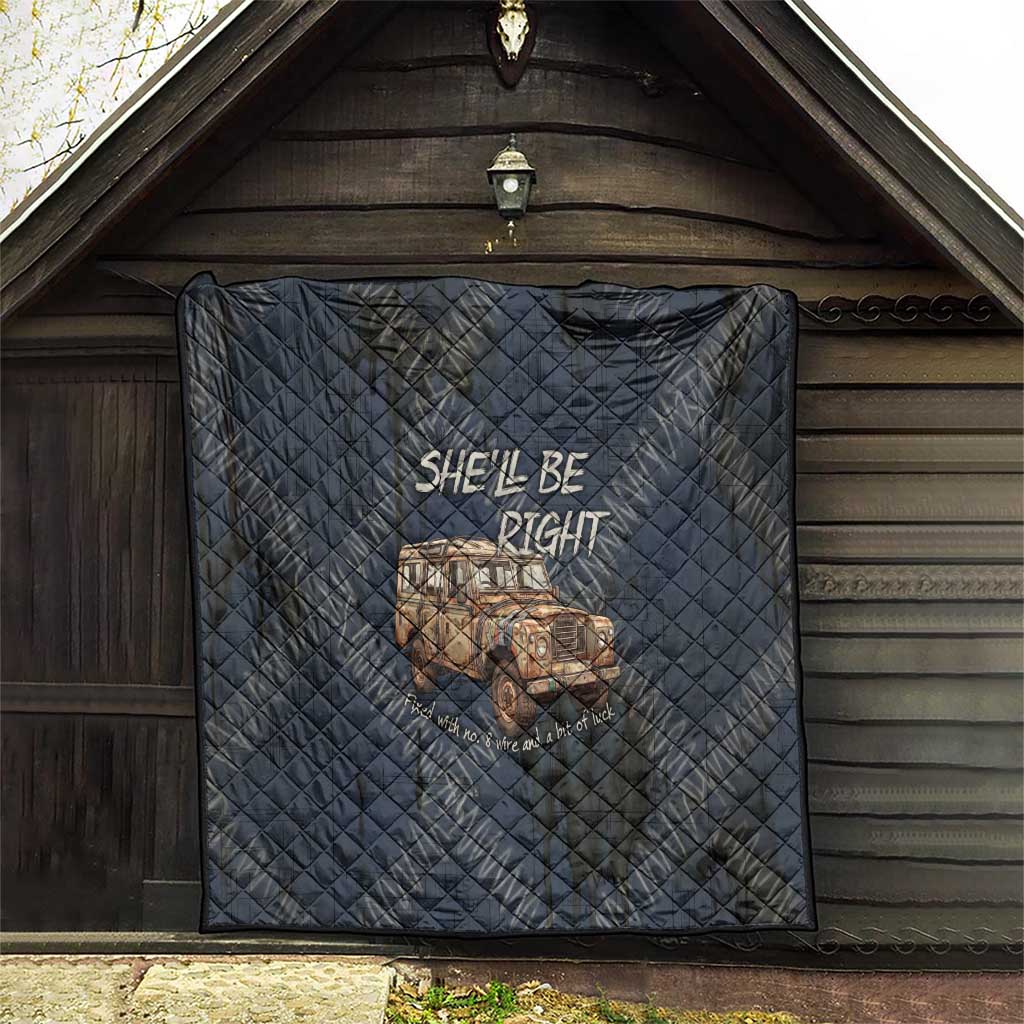 New Zealand She’ll Be Right Quilt NZ Slang No. 8 Wire Map Pattern