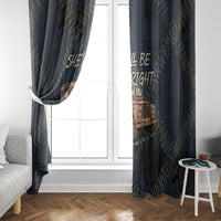 New Zealand She’ll Be Right Window Curtain NZ Slang No. 8 Wire Map Pattern