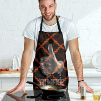 Tu Meke Maori New Zealand Slang Apron with Glow Neon Step Style TS04 - Polynesian Pride