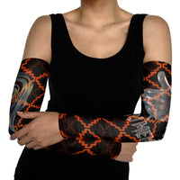 Tu Meke Maori New Zealand Slang Arm Sleeves with Glow Neon Step Style TS04 - Polynesian Pride