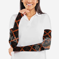 Tu Meke Maori New Zealand Slang Arm Sleeves with Glow Neon Step Style TS04 - Polynesian Pride