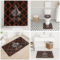 Tu Meke Maori New Zealand Slang Bathroom Set with Glow Neon Step Style