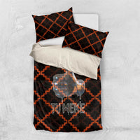 Tu Meke Maori New Zealand Slang Bedding Set with Glow Neon Step Style
