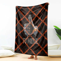 Tu Meke Maori New Zealand Slang Blanket with Glow Neon Step Style TS04 - Polynesian Pride