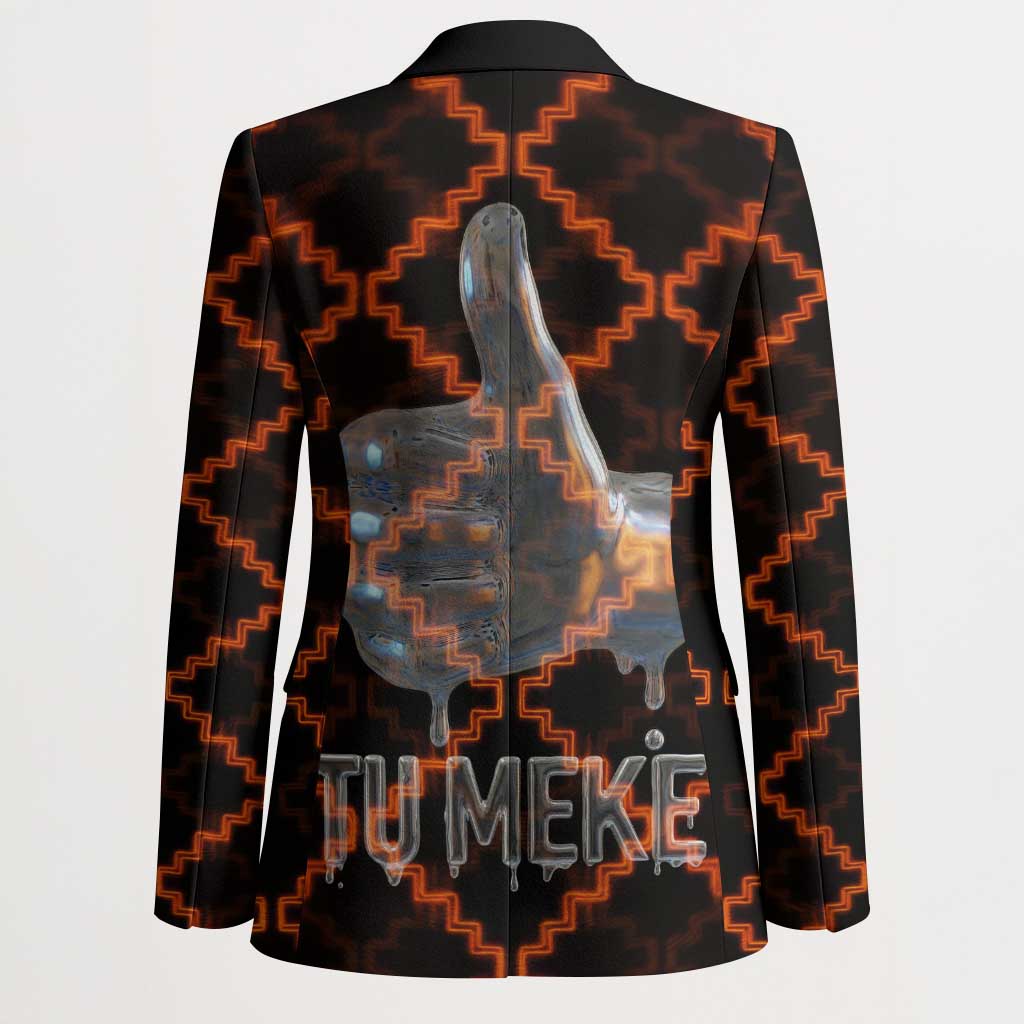 Tu Meke Maori New Zealand Slang Blazer with Glow Neon Step Style TS04 - Polynesian Pride