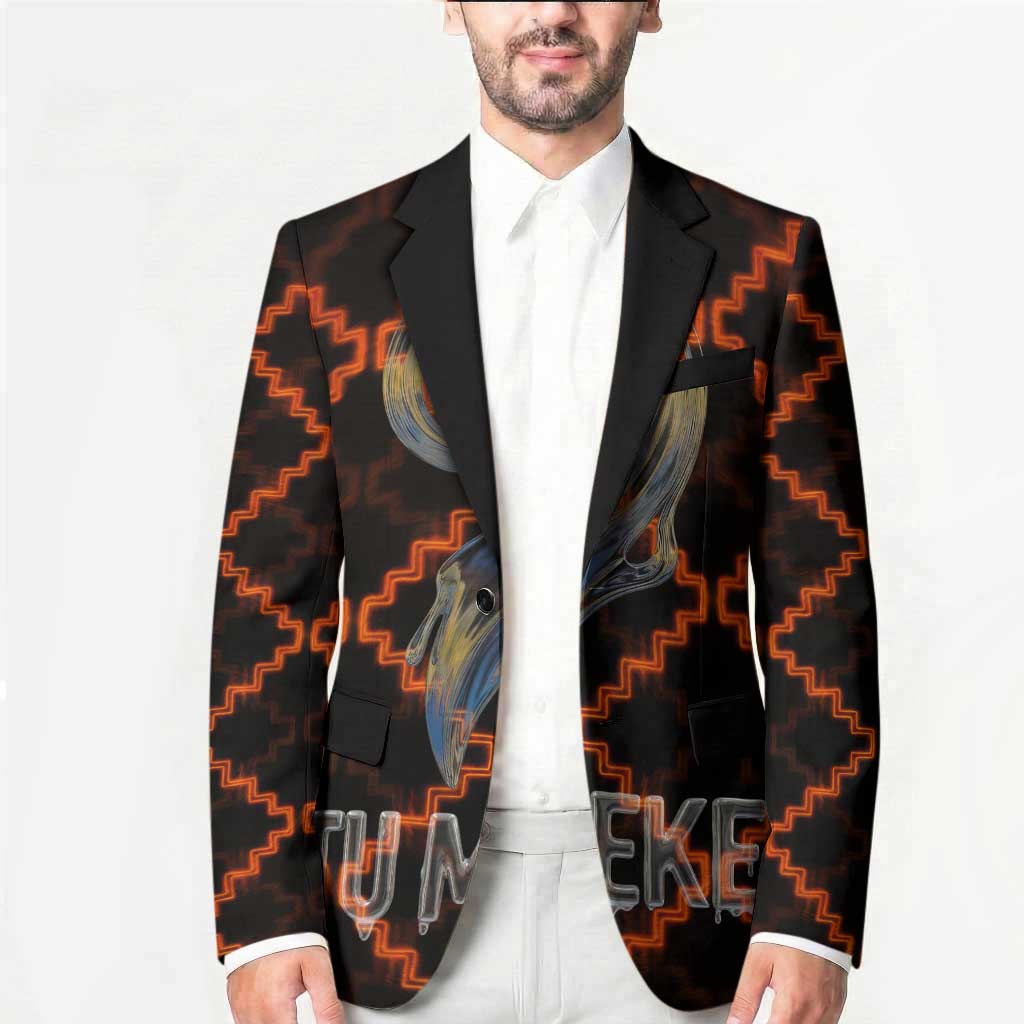Tu Meke Maori New Zealand Slang Blazer with Glow Neon Step Style TS04 - Polynesian Pride