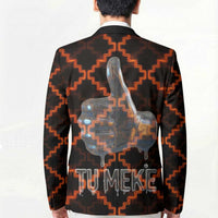 Tu Meke Maori New Zealand Slang Blazer with Glow Neon Step Style TS04 - Polynesian Pride