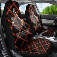 Tu Meke Maori New Zealand Slang Car Seat Cover with Glow Neon Step Style TS04 - Polynesian Pride