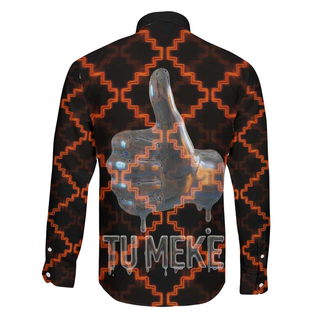 Tu Meke Maori New Zealand Slang Family Matching Off Shoulder Short Dress and Hawaiian Shirt with Glow Neon Step Style