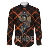 Tu Meke Maori New Zealand Slang Family Matching Summer Maxi Dress and Hawaiian Shirt with Glow Neon Step Style