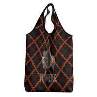 Tu Meke Maori New Zealand Slang Grocery Bag with Glow Neon Step Style