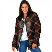 Tu Meke Maori New Zealand Slang Padded Jacket with Glow Neon Step Style
