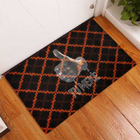 Tu Meke Maori New Zealand Slang Rubber Doormat with Glow Neon Step Style