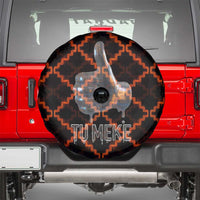 Tu Meke Maori New Zealand Slang Spare Tire Cover with Glow Neon Step Style TS04 - Polynesian Pride