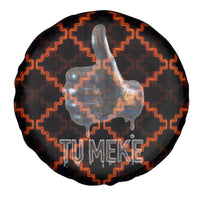 Tu Meke Maori New Zealand Slang Spare Tire Cover with Glow Neon Step Style TS04 - Polynesian Pride