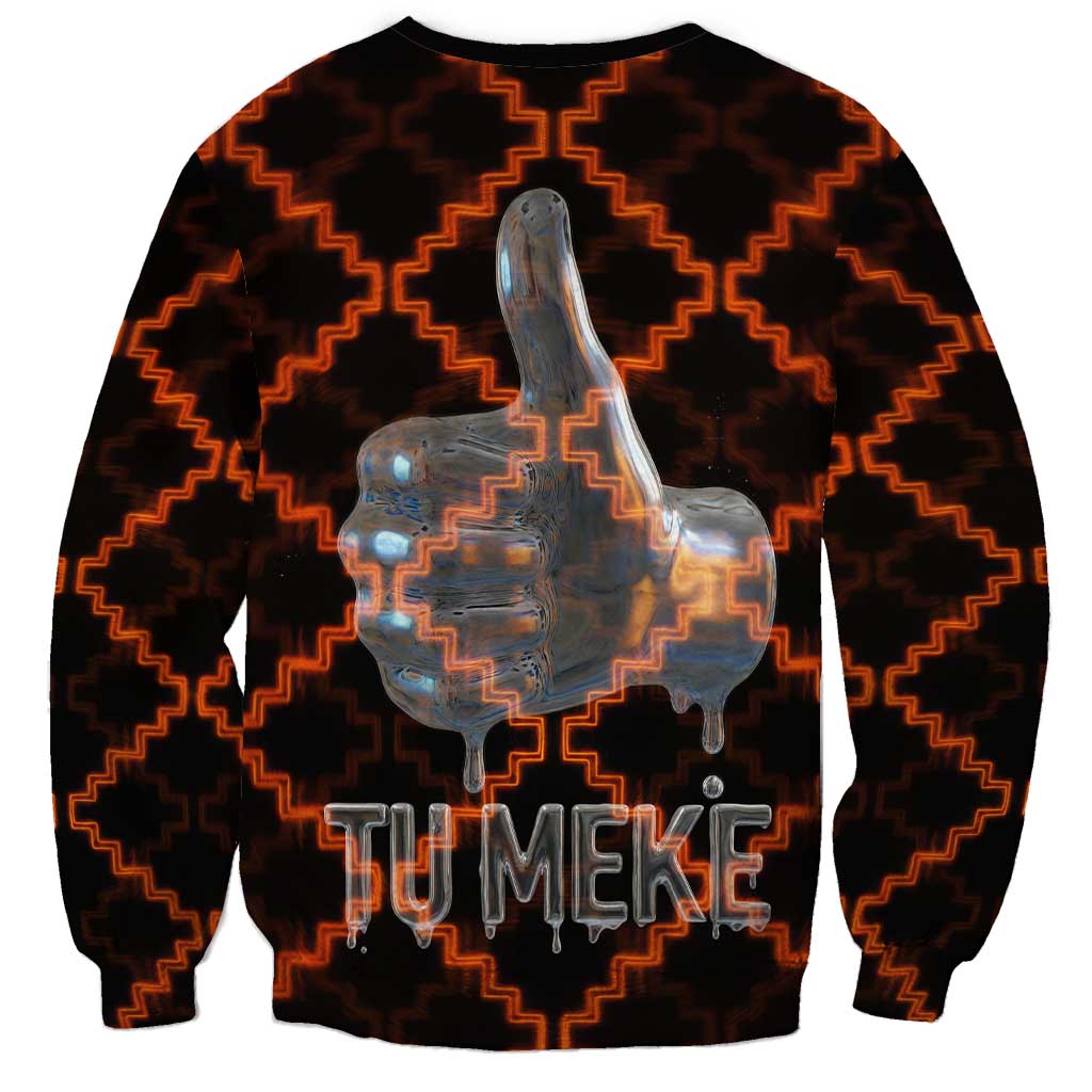 Tu Meke Maori New Zealand Slang Sweatshirt with Glow Neon Step Style TS04 - Polynesian Pride
