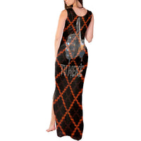 Tu Meke Maori New Zealand Slang Tank Maxi Dress with Glow Neon Step Style