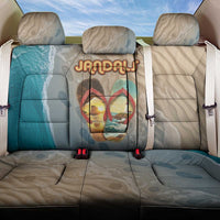 Kiwi Jandal Beach Life Back Car Seat Cover New Zealand Flip Flops Ocean Wave Surf Style TS04 One Size Beige Cyan - Polynesian Pride
