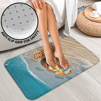 Kiwi Jandal Beach Life Bathroom Set New Zealand Flip Flops Ocean Wave Surf Style
