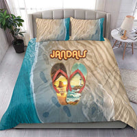 Kiwi Jandal Beach Life Bedding Set New Zealand Flip Flops Ocean Wave Surf Style TS04 - Polynesian Pride