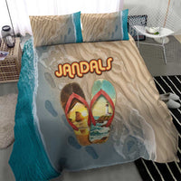 Kiwi Jandal Beach Life Bedding Set New Zealand Flip Flops Ocean Wave Surf Style TS04 - Polynesian Pride