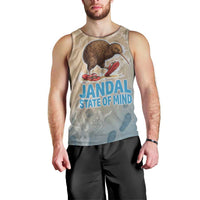 Kiwi Jandal Beach Life Men Tank Top New Zealand Flip Flops Ocean Wave Surf Style TS04 - Polynesian Pride