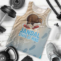 Kiwi Jandal Beach Life Men Tank Top New Zealand Flip Flops Ocean Wave Surf Style TS04 - Polynesian Pride