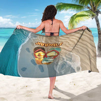Kiwi Jandal Beach Life Sarong New Zealand Flip Flops Ocean Wave Surf Style