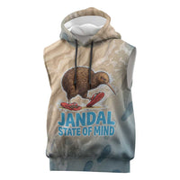 Kiwi Jandal Beach Life Sleeveless Hoodie New Zealand Flip Flops Ocean Wave Surf Style