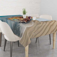 Kiwi Jandal Beach Life Tablecloth New Zealand Flip Flops Ocean Wave Surf Style TS04 - Polynesian Pride