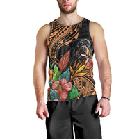 Polynesian Rottweiler Men Tank Top Polynesian Pattern And Rottweiler TS04 - Polynesian Pride