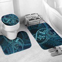 Chuuk Deep Into Truk Lagoon Bathroom Set Polynesian Tribal Pattern Wreck Diving Teal Ship Art