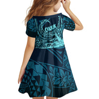 Chuuk Deep Into Truk Lagoon Family Matching Mermaid Dress and Hawaiian Shirt Polynesian Tribal Pattern Wreck Diving Teal Ship Art