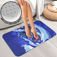Chuuk Micronesian Roots Bathroom Set Polynesian Tribal Pattern Hibiscus Flower And Stingray Art