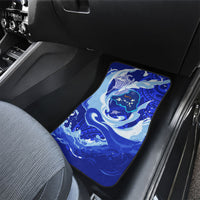 Chuuk Micronesian Roots Car Mats Polynesian Tribal Pattern Hibiscus Flower And Stingray Art