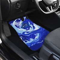 Chuuk Micronesian Roots Car Mats Polynesian Tribal Pattern Hibiscus Flower And Stingray Art