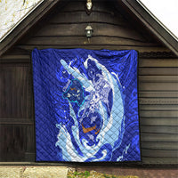 Chuuk Micronesian Roots Quilt Polynesian Tribal Pattern Hibiscus Flower And Stingray Art