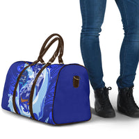 Chuuk Micronesian Roots Travel Bag Polynesian Tribal Pattern Hibiscus Flower And Stingray Art