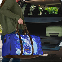 Chuuk Micronesian Roots Travel Bag Polynesian Tribal Pattern Hibiscus Flower And Stingray Art