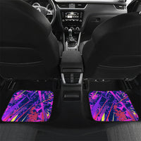 Chuuk Tropical Sunset Coordinates Car Mats Neon Graffiti Polynesian Tribal
