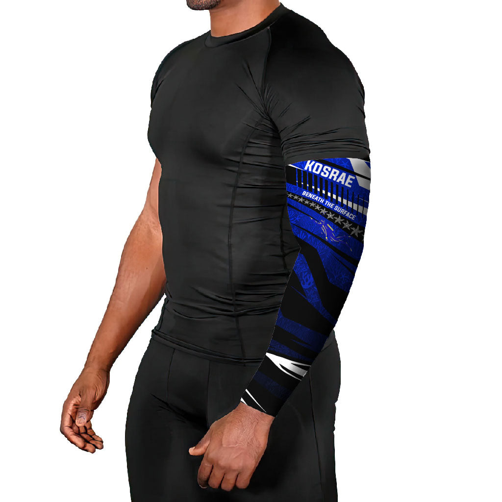 Kosrae Deep Sea Scuba Diving Arm Sleeves Blue Hole Beneath The Surface Coral Reef Graphic Art