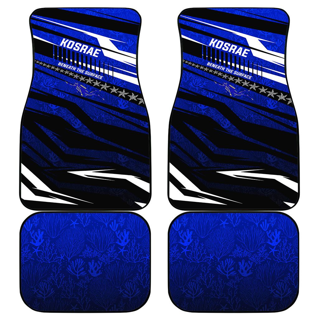 Kosrae Deep Sea Scuba Diving Car Mats Blue Hole Beneath The Surface Coral Reef Graphic Art