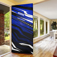Kosrae Deep Sea Scuba Diving Door Cover Blue Hole Beneath The Surface Coral Reef Graphic Art