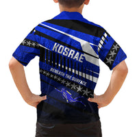 Kosrae Deep Sea Scuba Diving Family Matching Mermaid Dress and Hawaiian Shirt Blue Hole Beneath The Surface Coral Reef Graphic Art