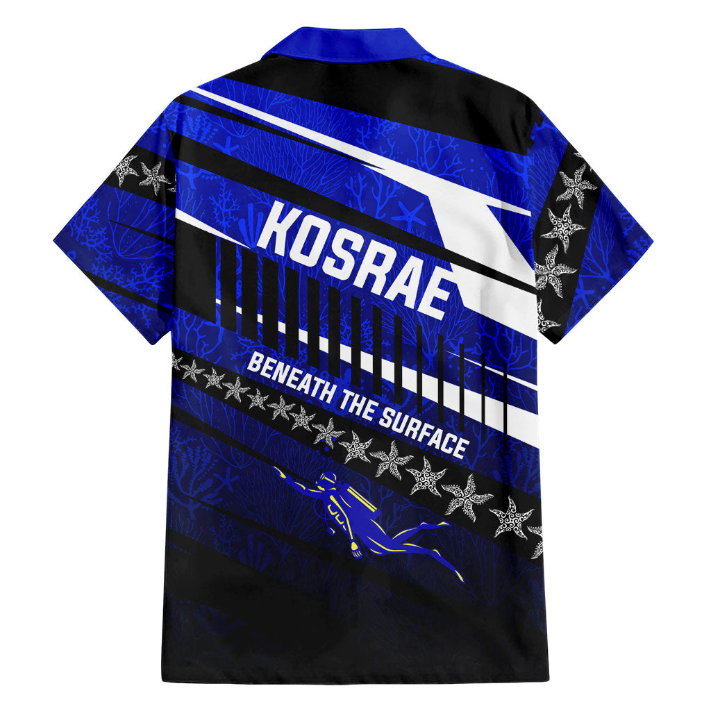 Kosrae Deep Sea Scuba Diving Hawaiian Shirt Blue Hole Beneath The Surface Coral Reef Graphic Art