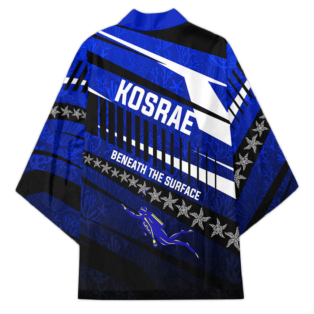 Kosrae Deep Sea Scuba Diving Kimono Blue Hole Beneath The Surface Coral Reef Graphic Art